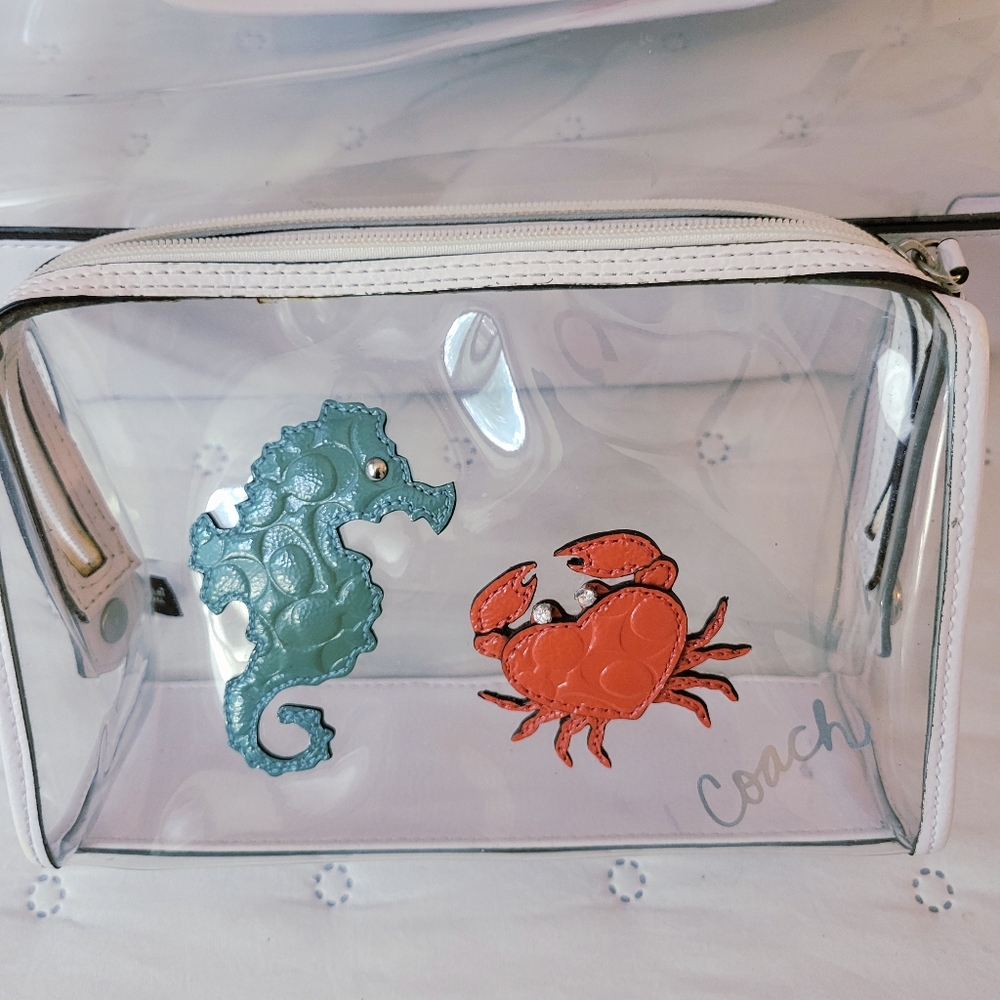 Coach Clear Tote And Pouch Set